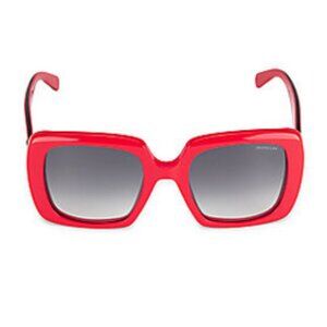Moncler 53MM Red Ombre Cat Eye Sunglasses